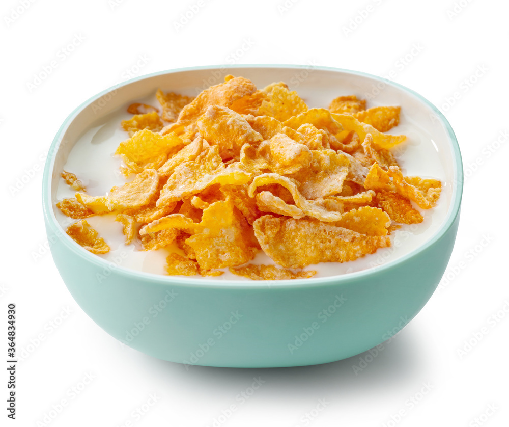 bowl of sweet cornflakes