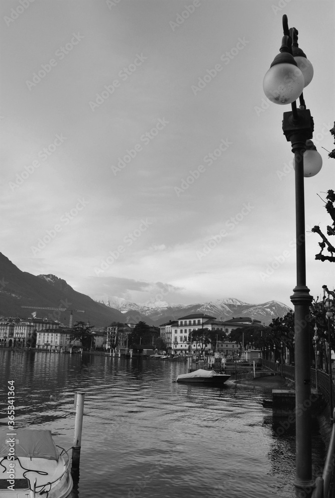 Switzerland landscape and alps