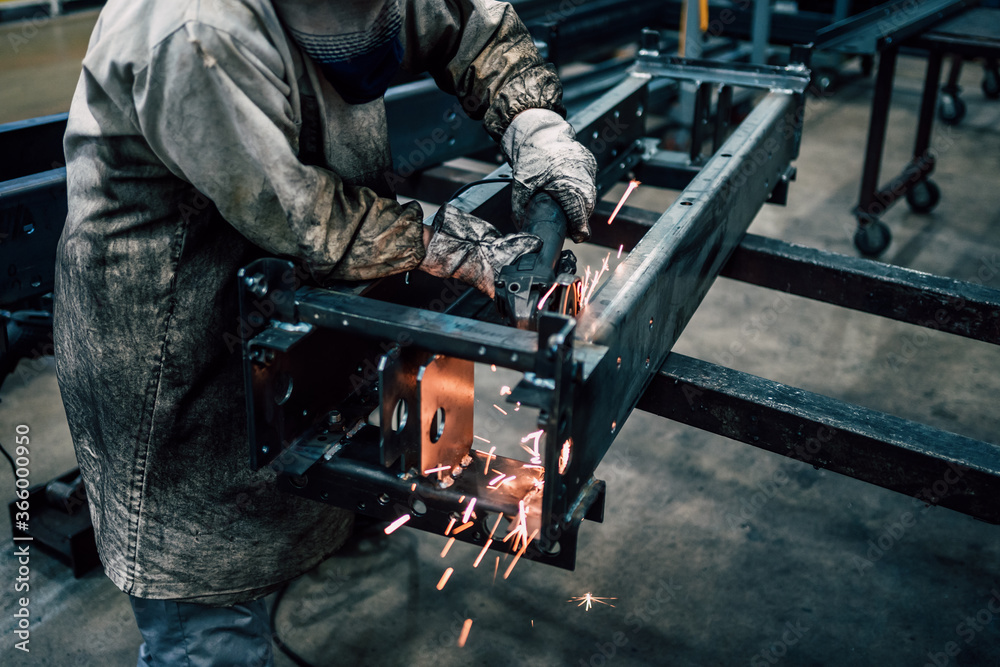 worker working in factory