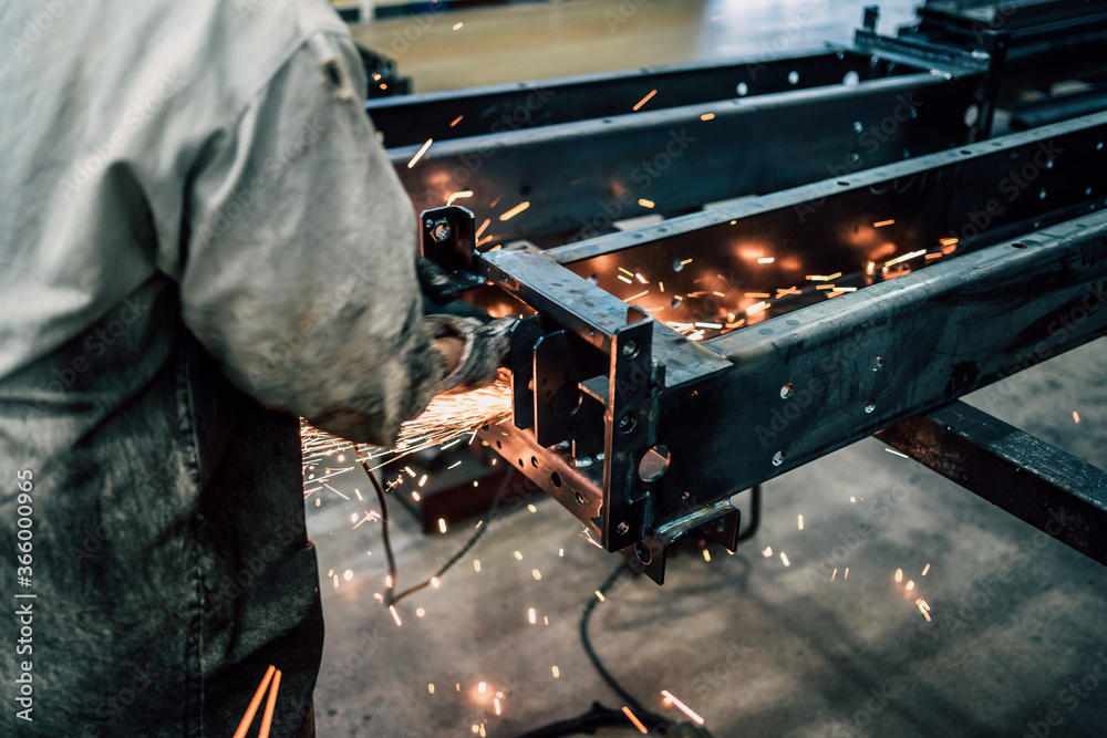 worker working in factory