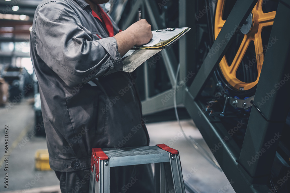 worker working in factory