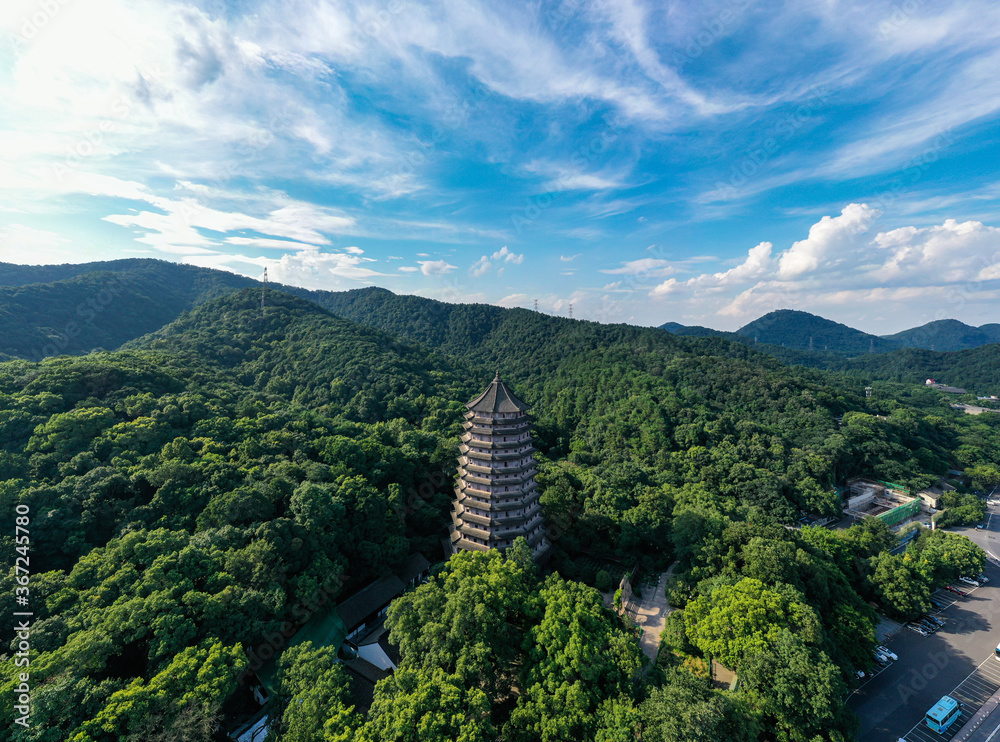 中国杭州的城市天际线