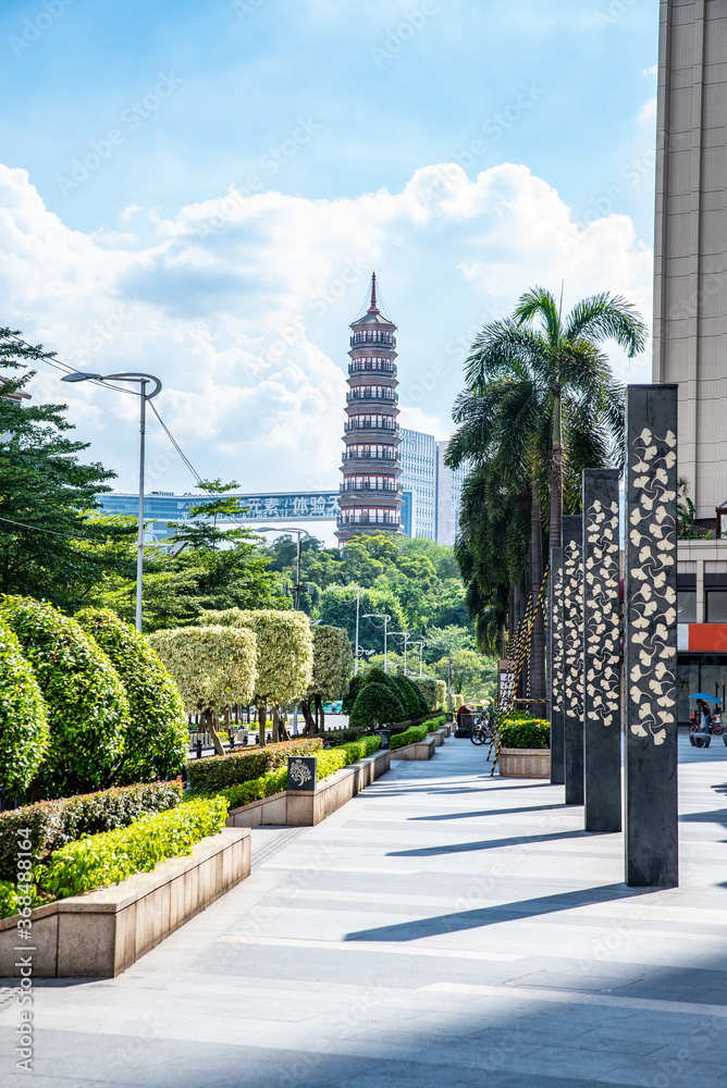 中国广州城市街景