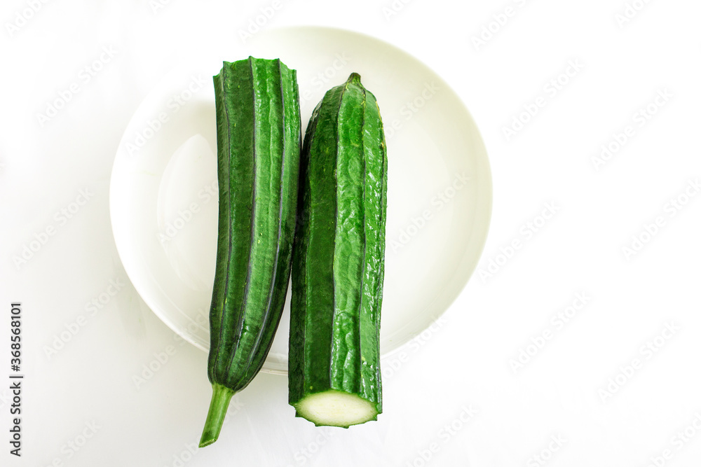 Green vegetable loofah