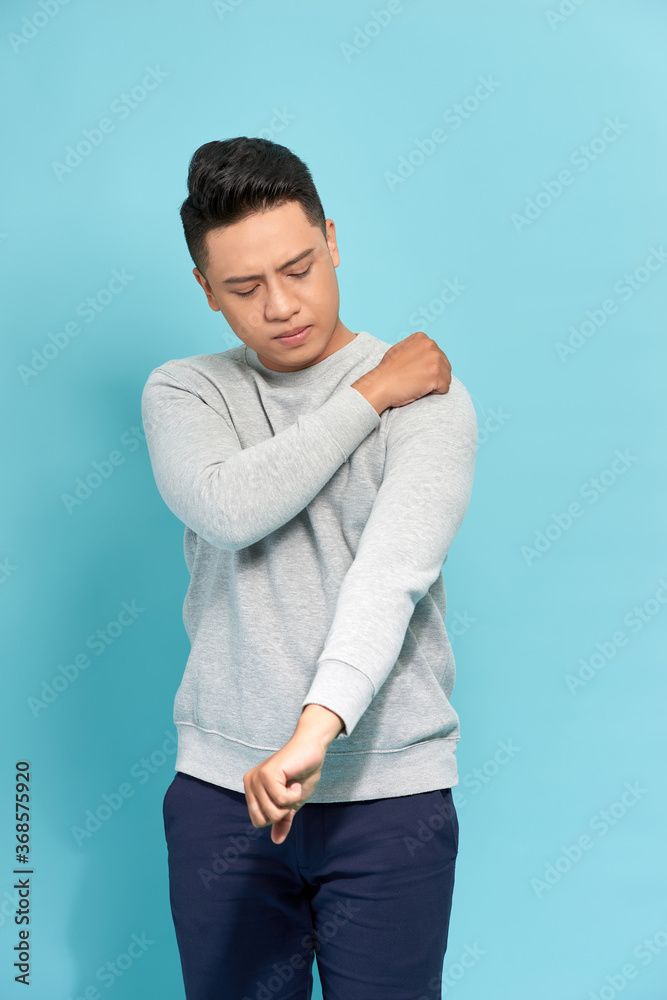 Man with shoulder pain