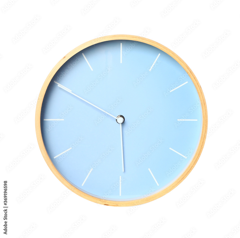 Simple clock on white background