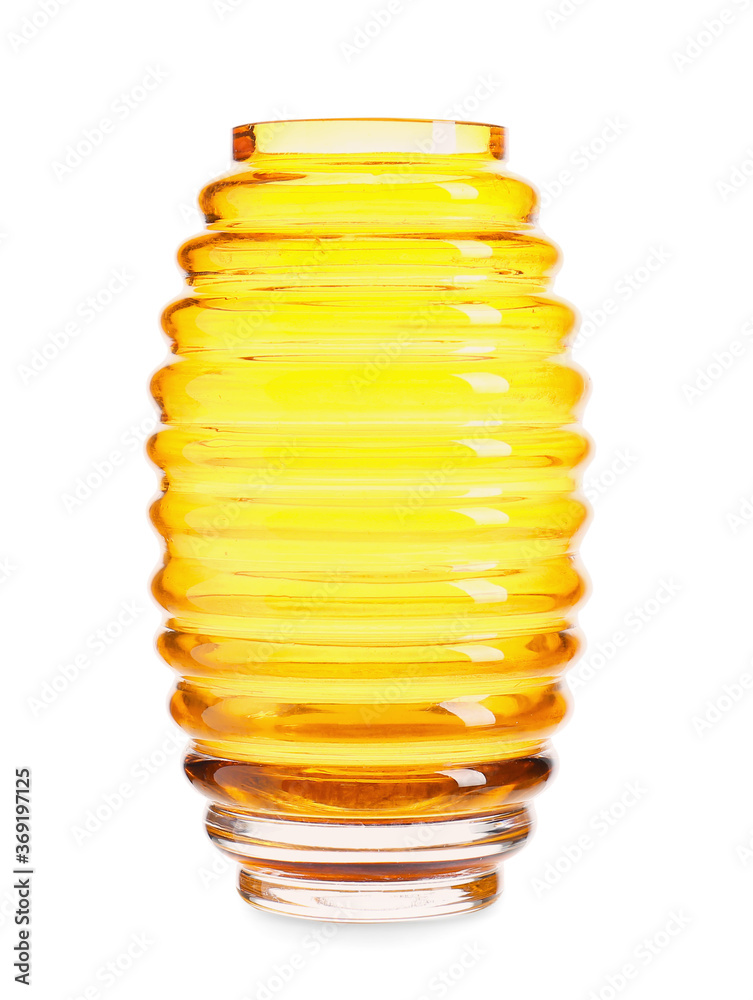 Beautiful vase on white background