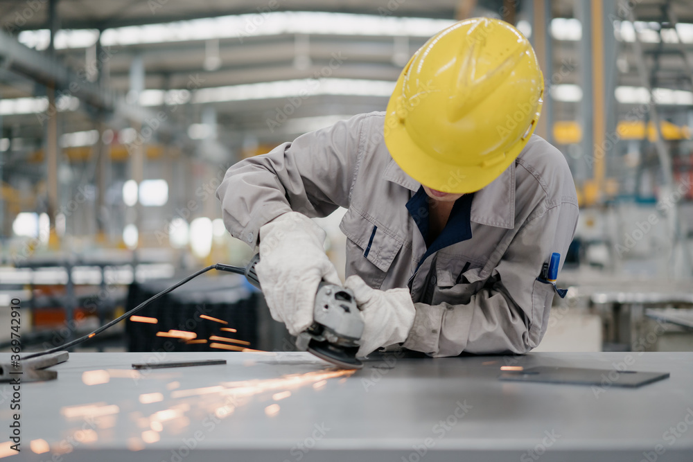 worker working in factory