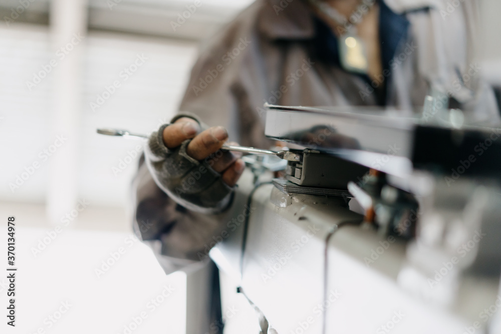 worker working in factory	