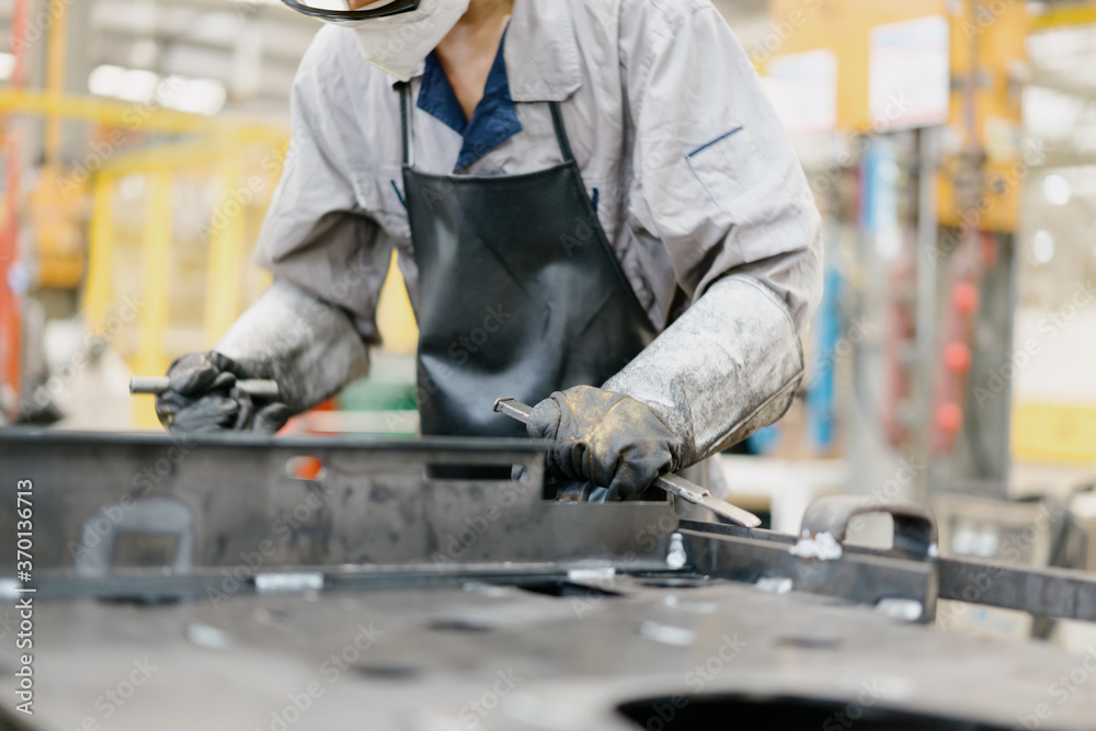 worker working in factory	