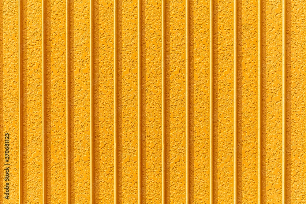 Yellow Corrugated metal background and texture surface or galvanize steel