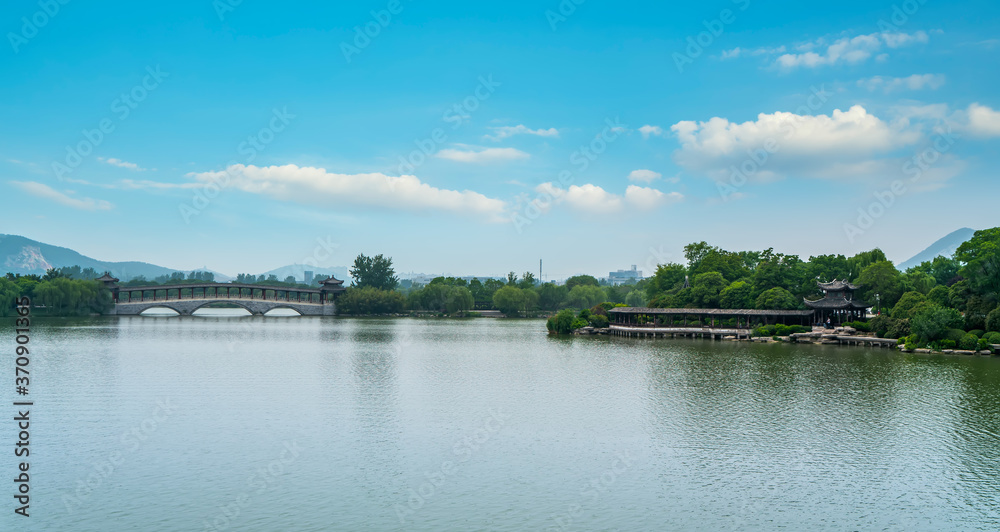 徐州玉龙湖的美丽景观