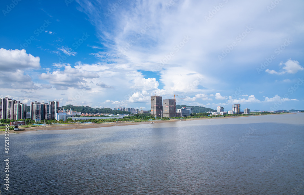 Coastal scenery of Nansha District, Guangzhou, China