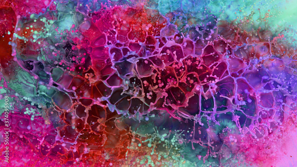 Abstract watercolor background with coloured spectrum