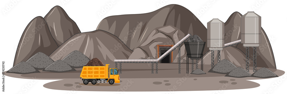 Landscape of coal mine