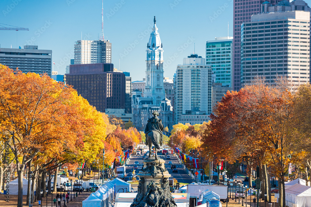 美国宾夕法尼亚州费城Benjamin Franklin Parkway