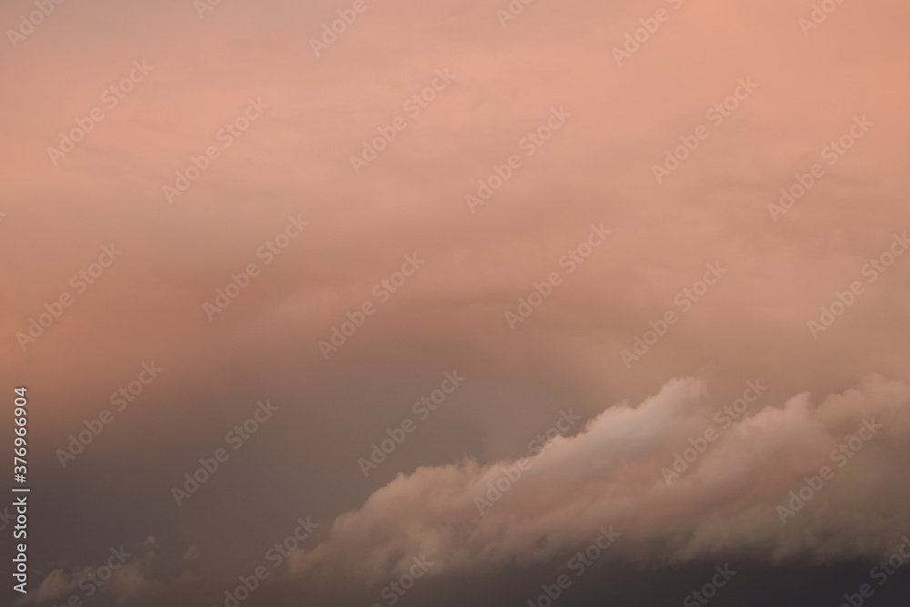 Evening skies in the ocean with a touch of color.