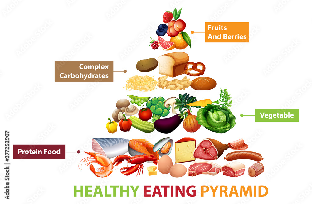 健康食品金字塔图