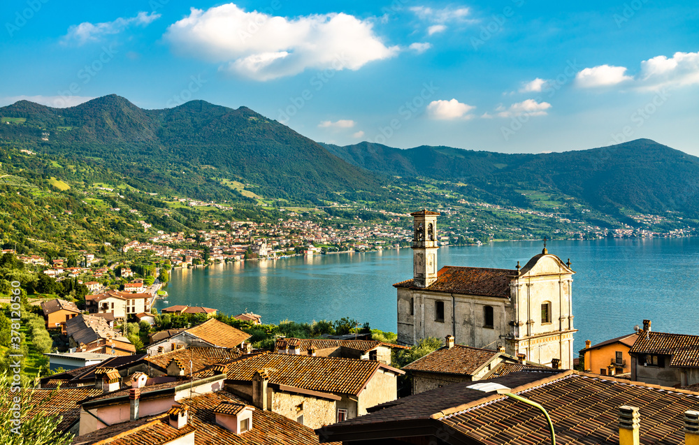 Church of Saints Rocco and Nepomuceno in Marone at Lake Iseo in Italy