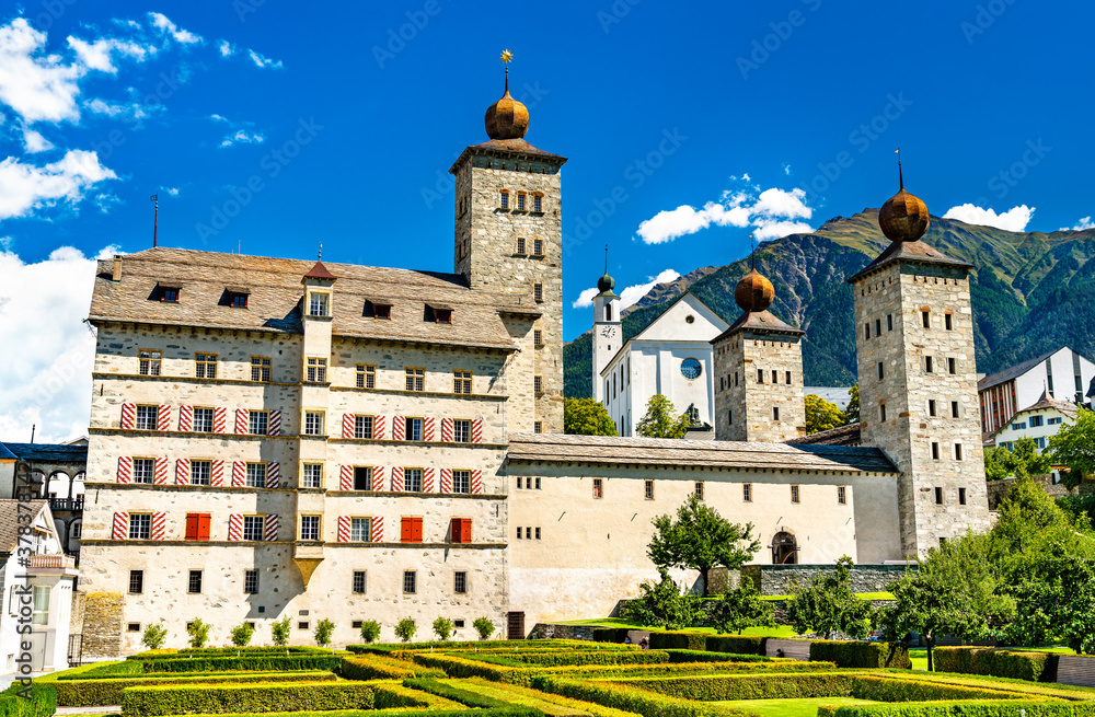 The Stockalper Palace in Brig, Switzerland