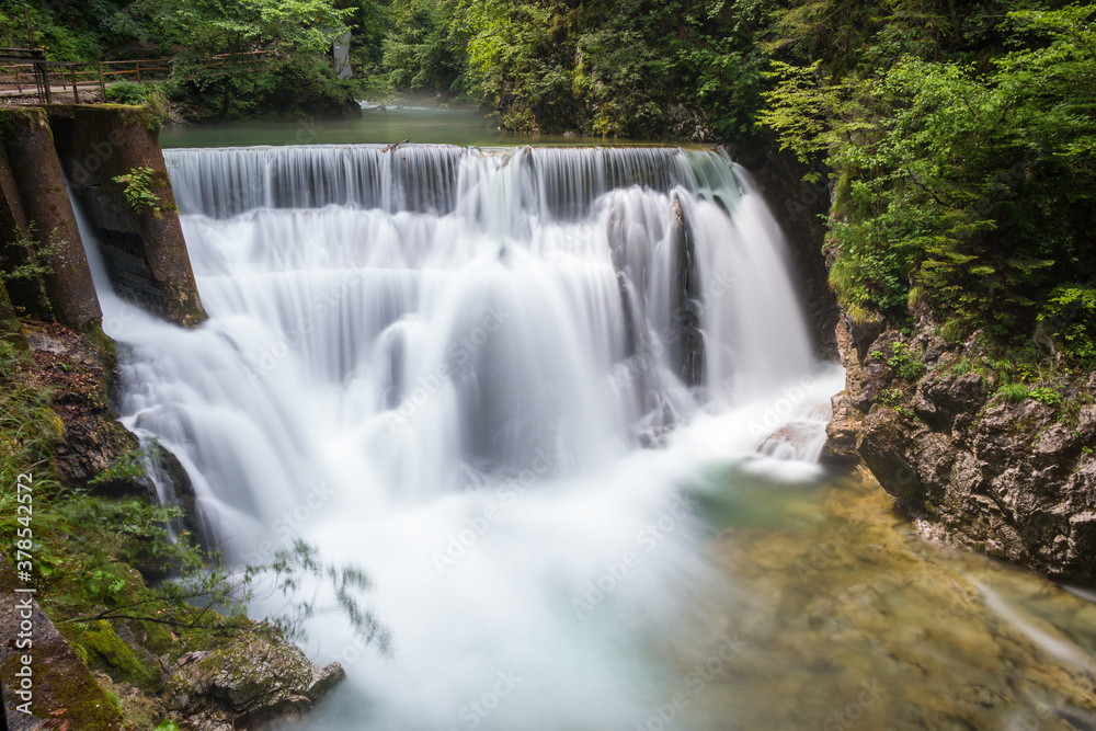 Vingar Gorge in Slovenia - river Radovna.