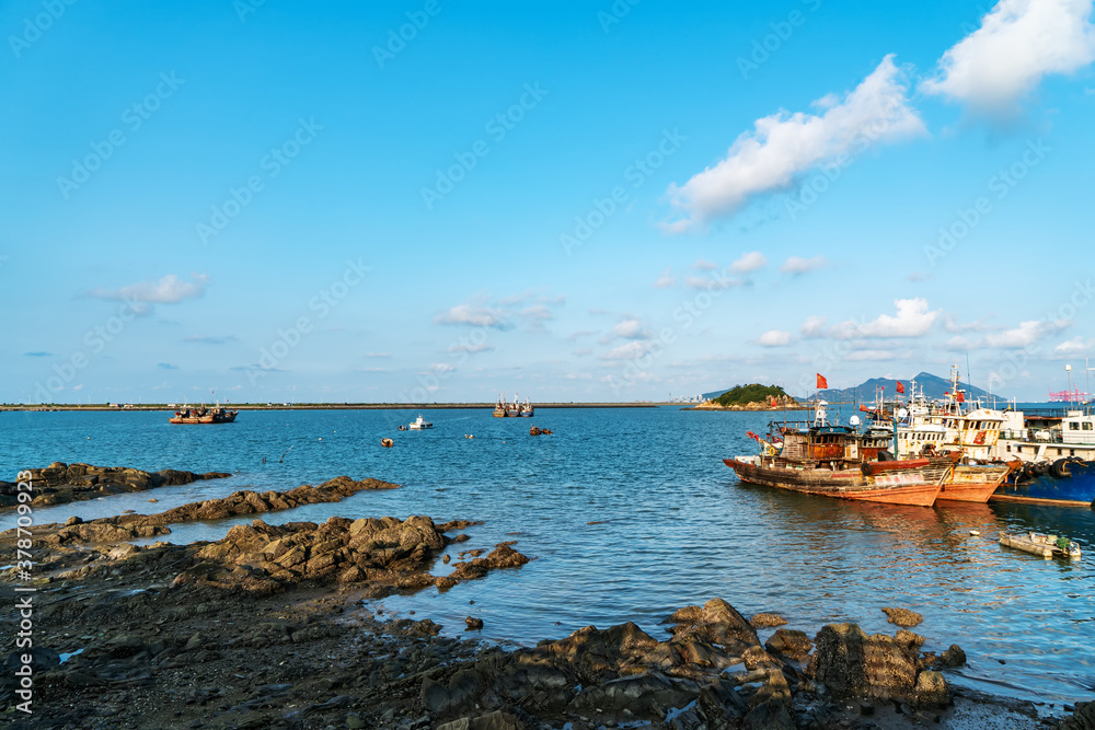 Beautiful coastline scenery of Lianyungang, Jiangsu, China