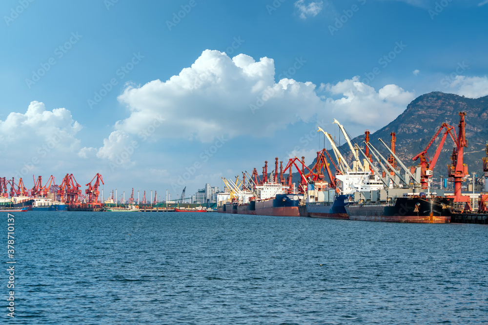 Port Portal Crane of Lianyungang Port.