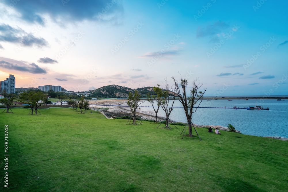 Beautiful coastline scenery of Lianyungang, Jiangsu, China