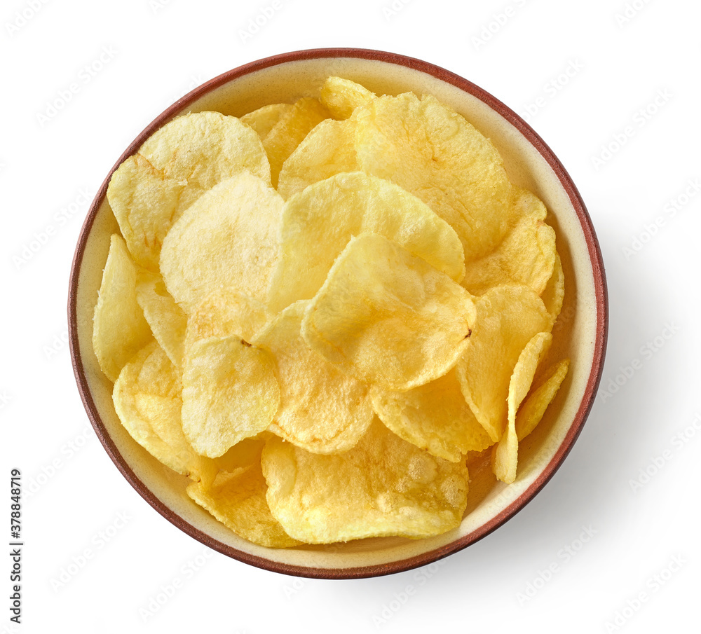 bowl of potato chips