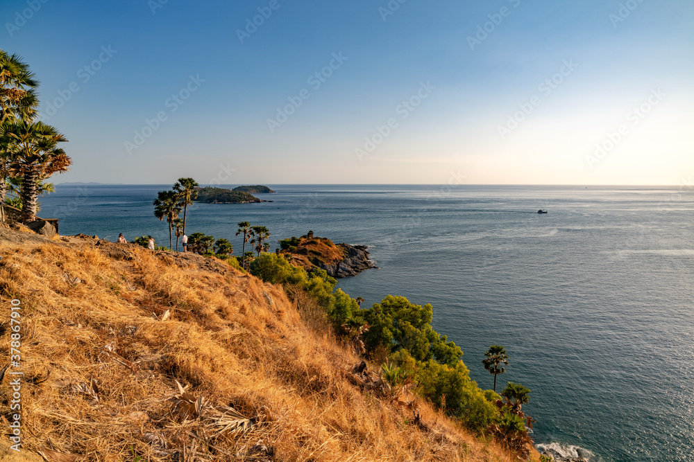 Laem promthep cape,beautiful scenery andaman sea in summer season,phuket thailand Beautiful travel b