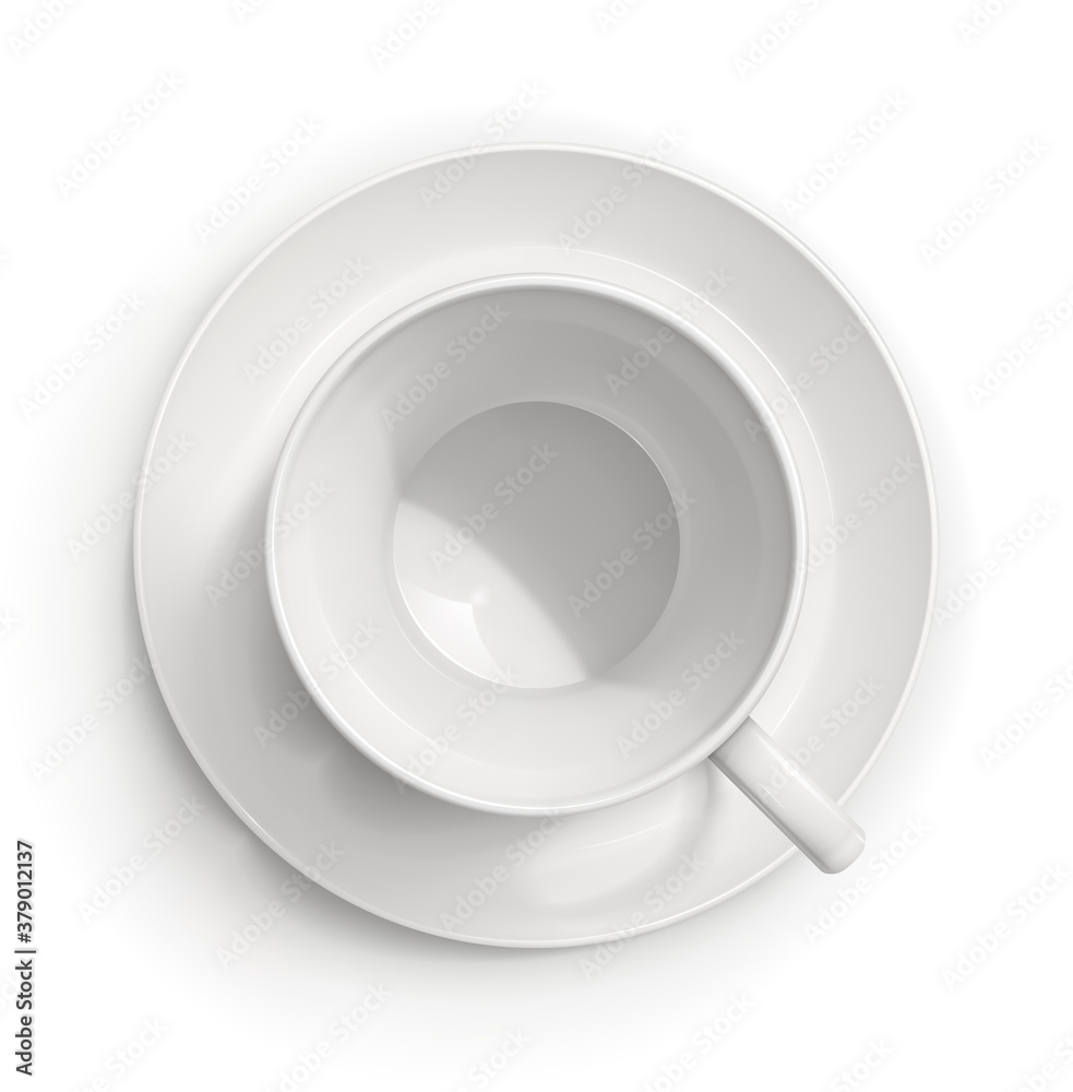 Tea cup on plate