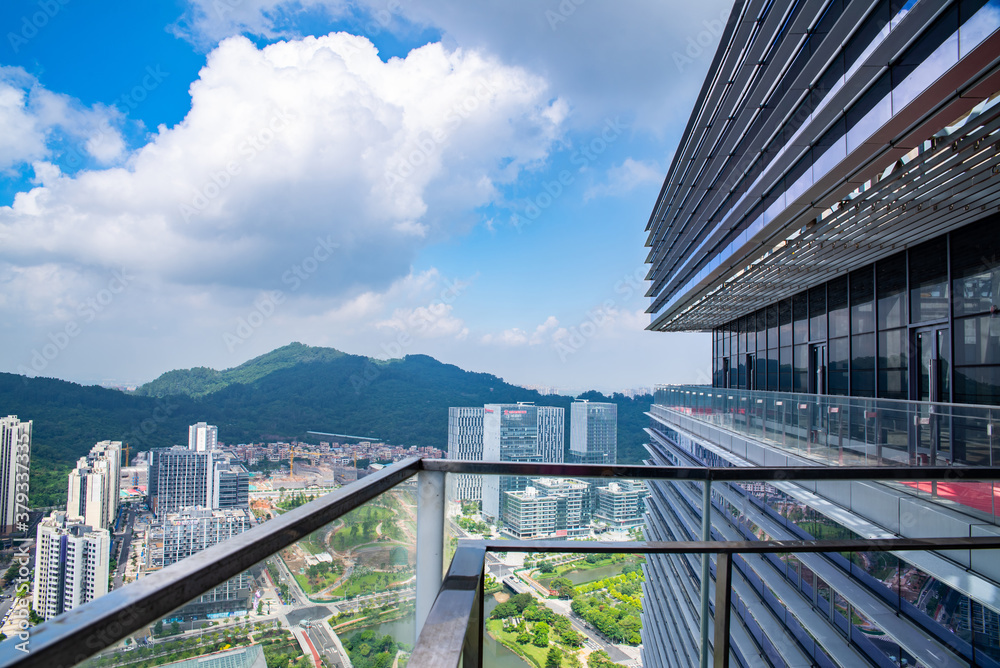 Urban architecture scenery in Nansha District, Guangzhou, China