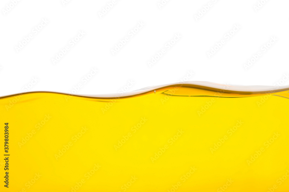 Fresh olive oil on white background