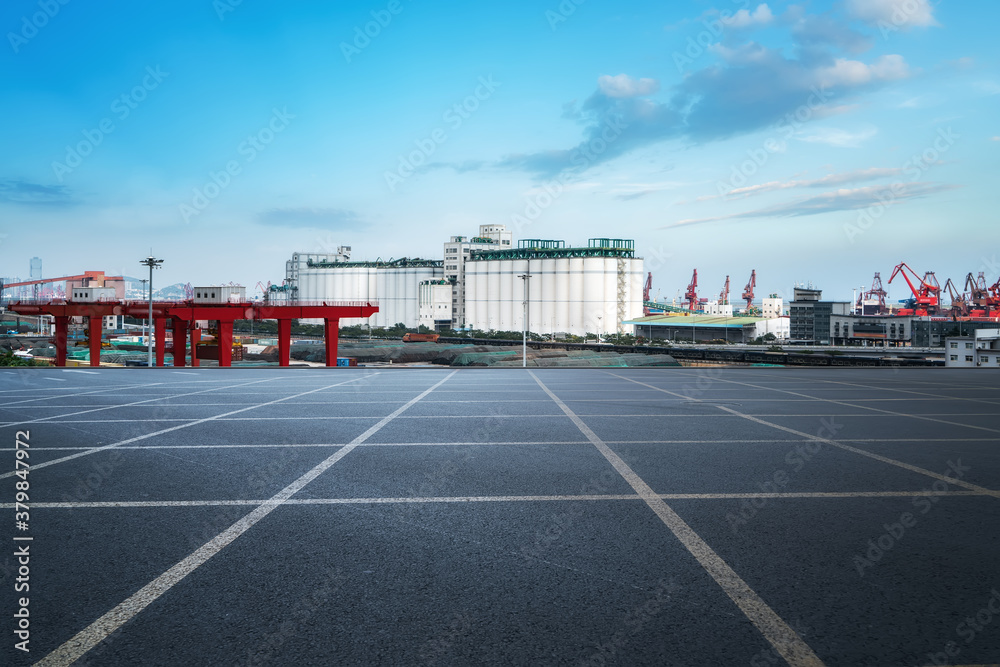 Modern port and container terminal