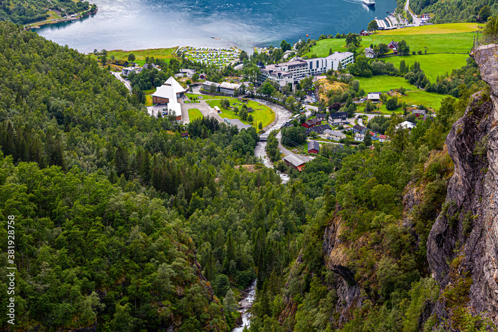 Small city in Norway. Geiranger