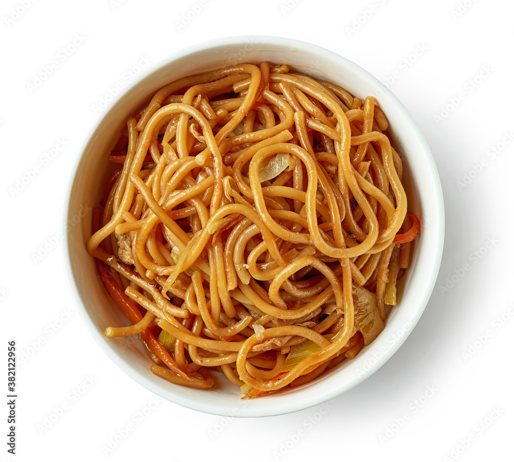 bowl of fried noodles