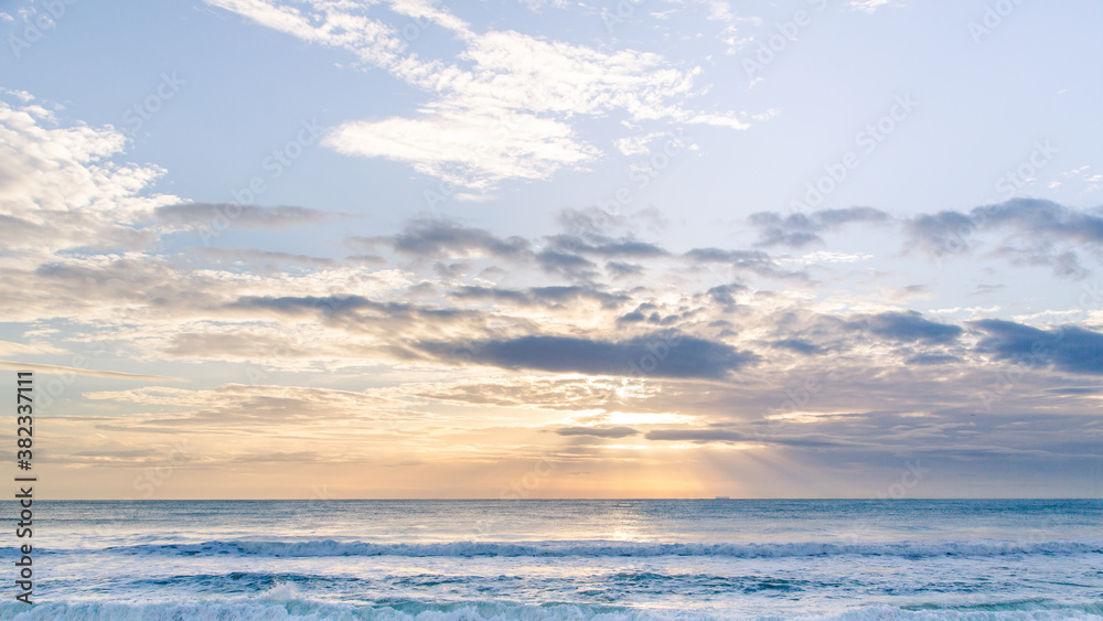 Nice awakening silky sea