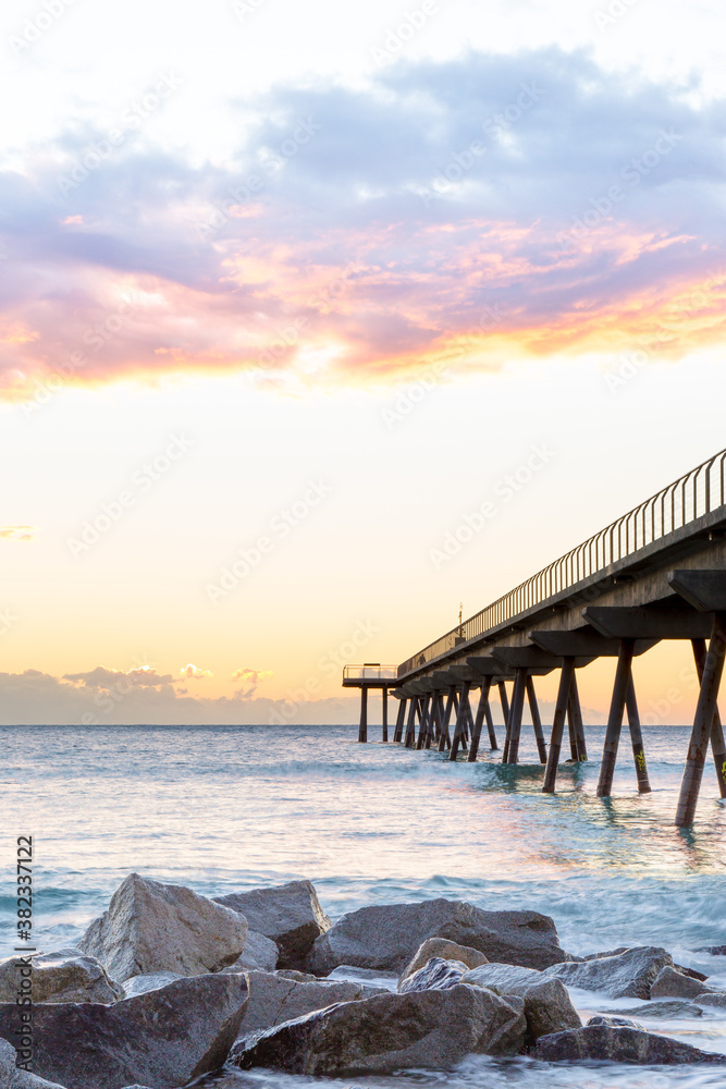 Nice awakening silky sea