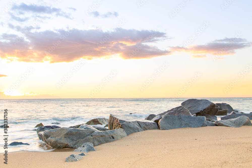 Nice awakening silky sea