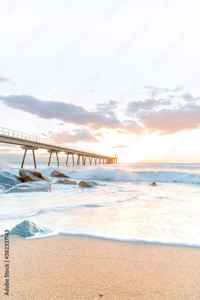 Nice awakening silky sea