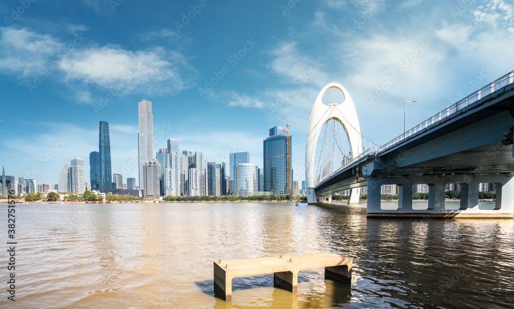 Guangzhou modern city architecture landscape skyline