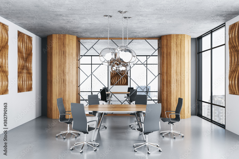 Contemporary conference office room