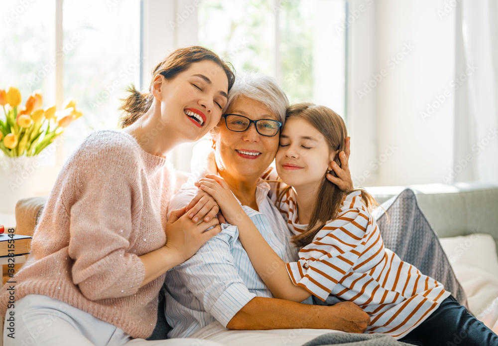 family spending time together