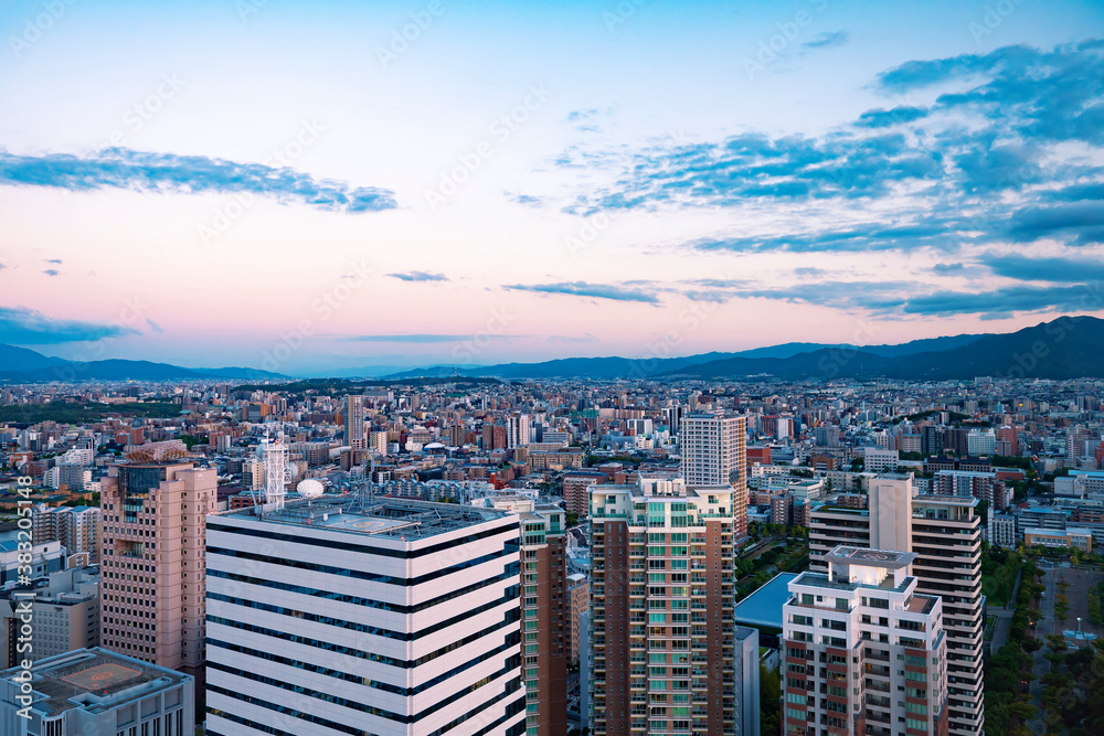 福岡市　夕景