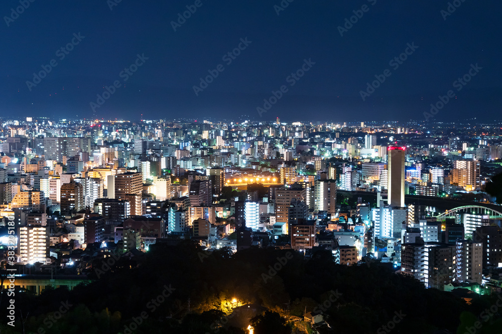 都市風景　熊本市　夜景