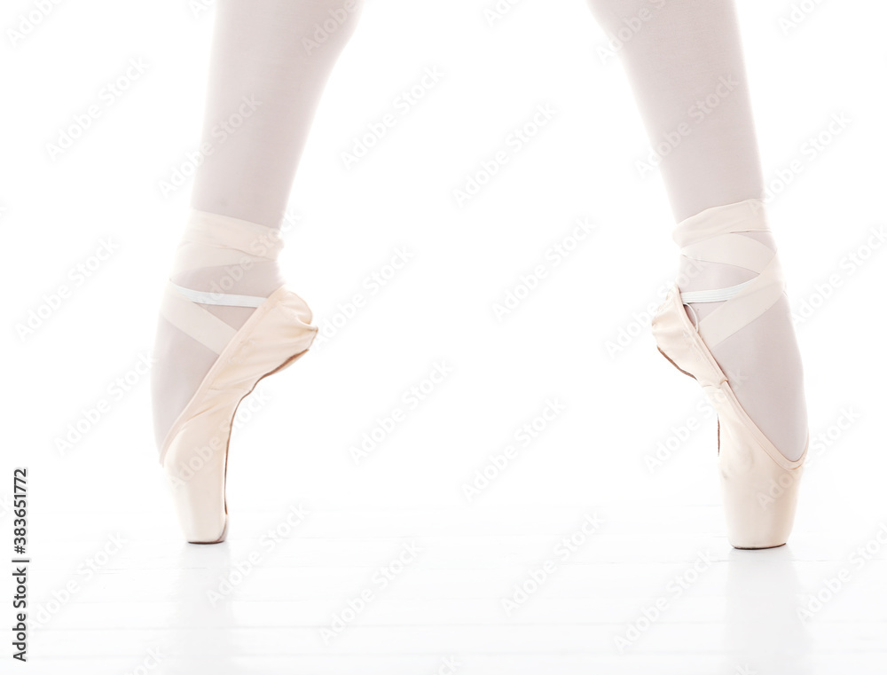 Photo of beautiful ballerinas feet