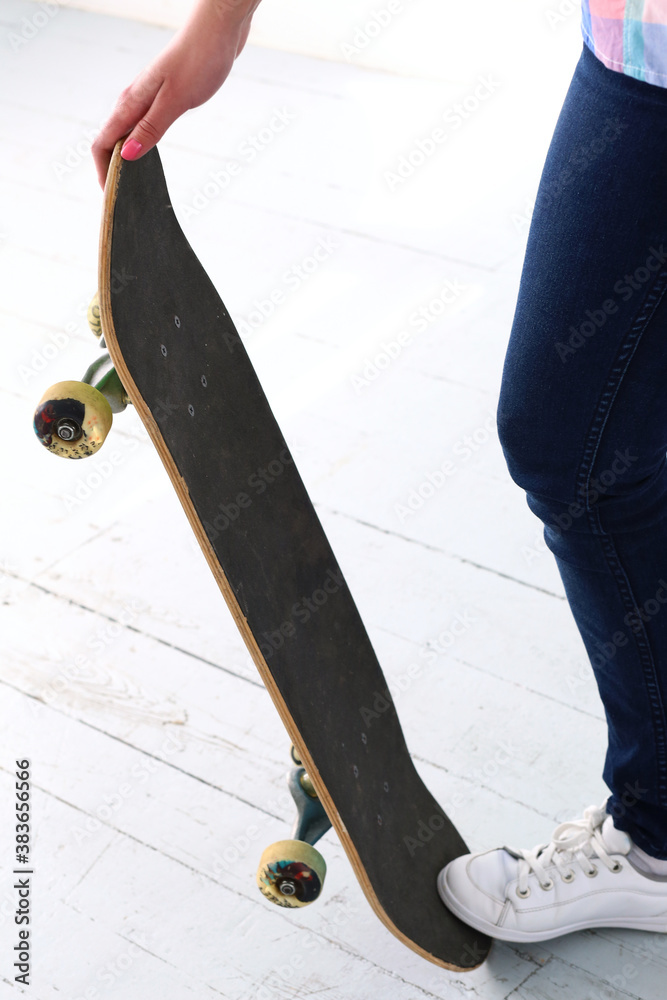 Girl on the skateboard