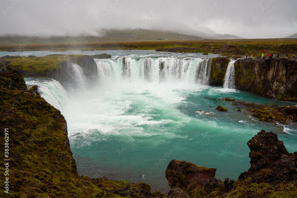 The Godafoss Icelandic: Goðafoss  waterfall of the gods, is a famous waterfall in Iceland.