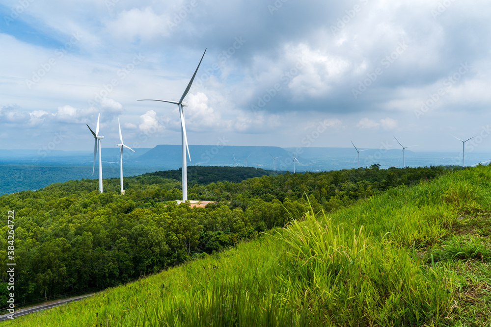 wind turbine in the field