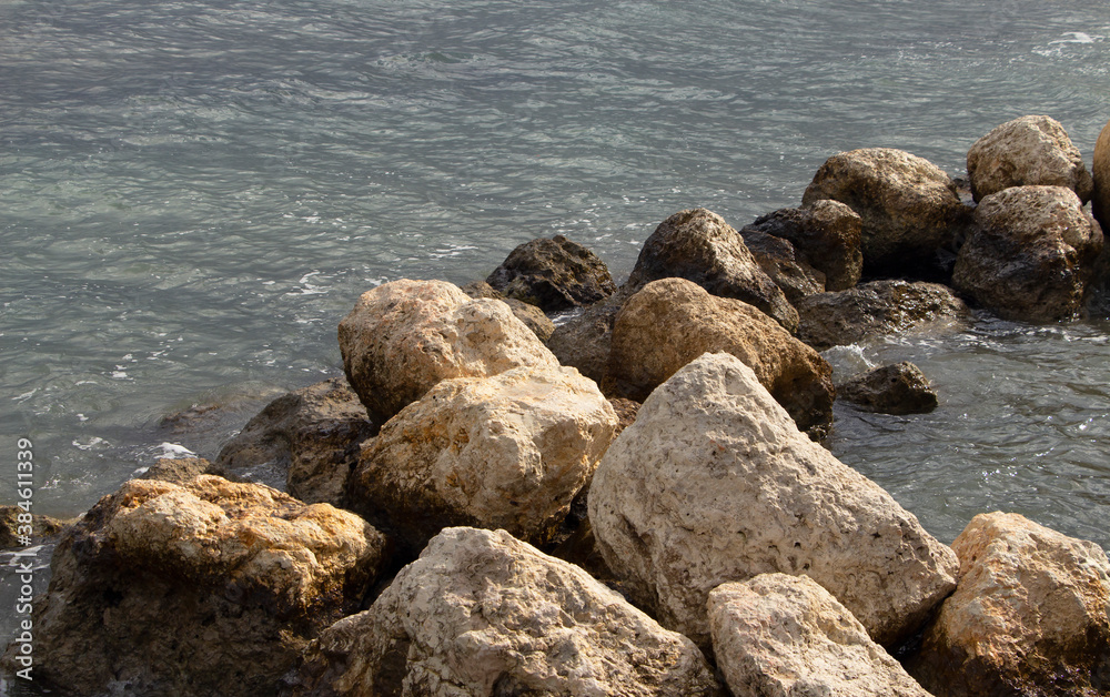 rocks and sea